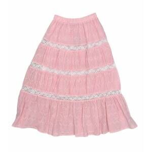 NEW LITTLE OLIN girl's long ruffle skirt in pink